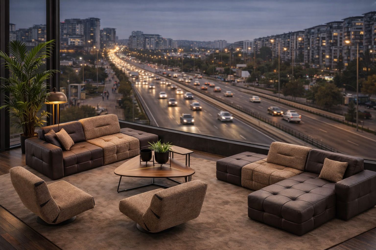 İstanbul yolu mobilya showroom ve modern koltuk takımı