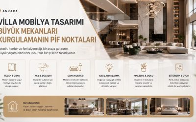 Villa Mobilya Tasarımı: Büyük Mekânlarda Dengeyi Bulmak